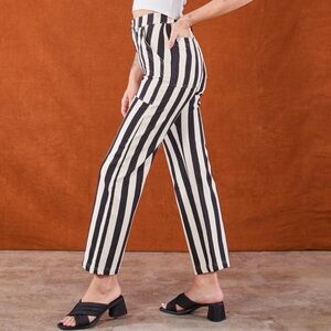 Big Bud Press Striped Black & White Striped Work Pants - Regular XL